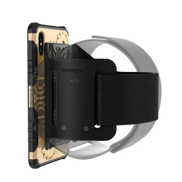 TPU and PC 2 in 1 Kickstand Finger Ring Holder gear Case For IphoneX 8 plus 7 6s armband shockproof sports Phone Cover