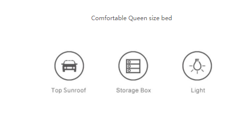 MSS Standard Camper Caravan Trailer With Rear Cooking Cabin for Touring