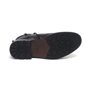 OEM Waterproof Navy Lace Up Mens Leather Dress Boots