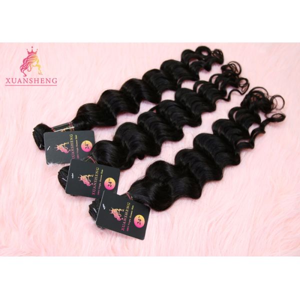 10A Grade Virgin India Hair Cuticle Aligned Loose Wave Bundles 150% Density