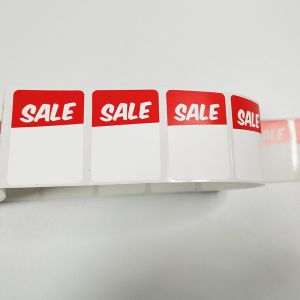 Rectangular BOPP Custom Retail Labels Writable Clear Waterproof Printable