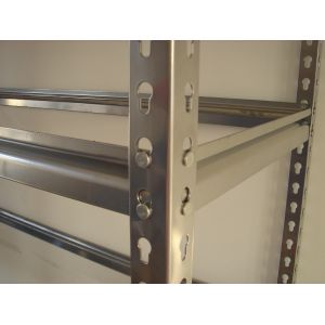 Rivet Boltless Warehouse Shelving with Cold Rolled Strip Piercing