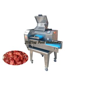 Quality 1000KG/H Adjusted 60mm Cooked Meat Sausage Slicer for sale