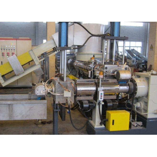 Waste PP Polyethylene Plastic Recycling Granulator Plant / Pelletizing Line
