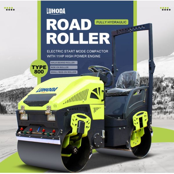 Hot Sale Vibratory Road Roller with EPA Engine CE Certified 1 Ton Road Roller Asphalt Roller