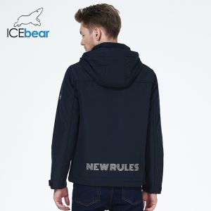 100% Polyester Mens Cotton Jacket Man Sping Autumn Coat Zipper Sleeve Length 64