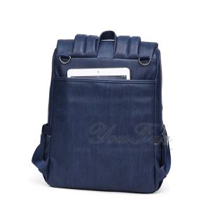 Faux Leather Diaper Bag Backpack vegan diaper bag