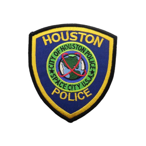 Huston Police Woven / Embroidery Patch, Custom Embroidery Patches With Iron Glue