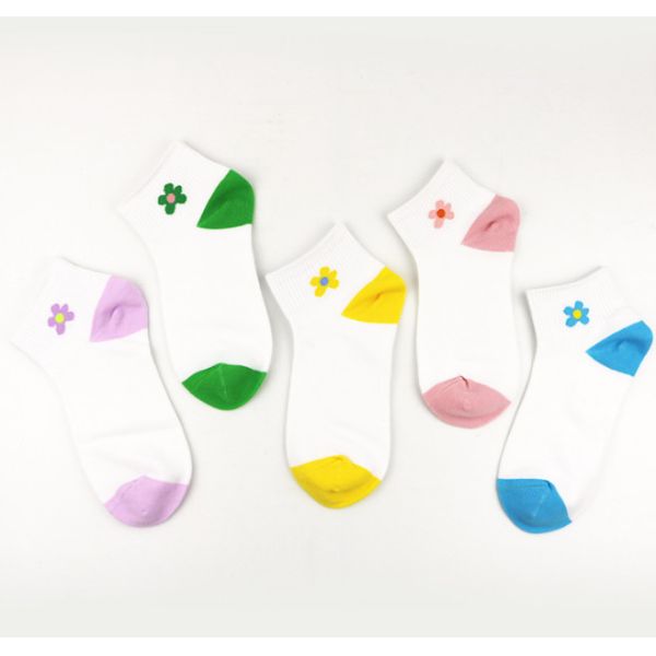Buy Breathable Colorful Ankle Socks Cotton Knitting Sock Flower Girl Socks or tights at wholesale prices