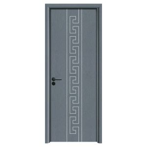 Waterproof WPC Interior Gate with Carved Design and Flush Surface Design