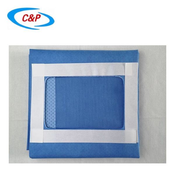 Buy Fenestrated Disposable Surgical Drape Towel With Hole Blue Green at wholesale prices