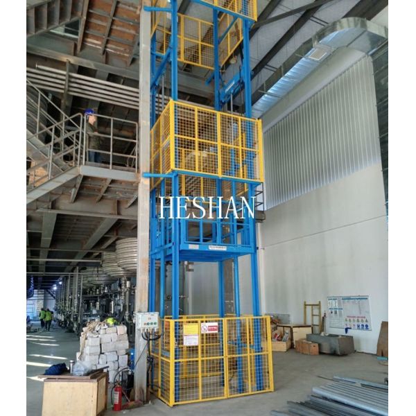 CE Warehouse Cargo Lift Elevator Hydraulic Lead Rail Residential Cargo Elevator