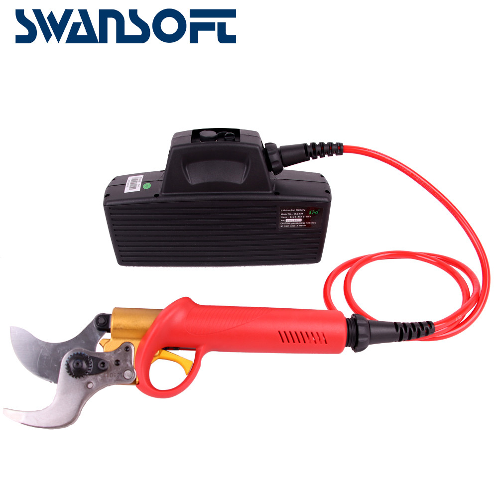 Quality Swansoft 4.0CM Electric Pruner Lemon Tree Branches Cutting Electric Pruning Shears for sale