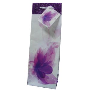 2016 European Popular fancy gift wine paper bag with handle