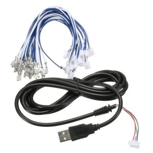 Plug Computer Wiring Harness 5 Pin JST to USB Cable Assembly Data Cable Braid