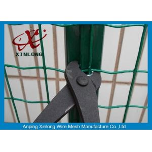 Commercial Horizontal Fence Panels , Holland Wire Mesh PVC Coated