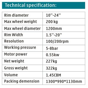 LED Display Truck Wheel Balancing Machine CE wheel balancing machine