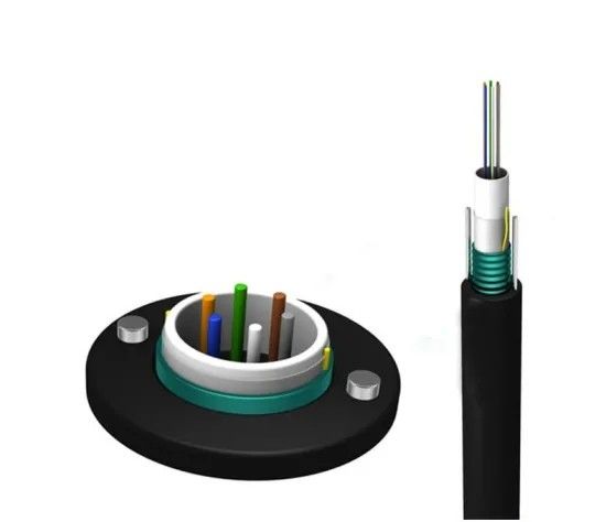 2-24 Core G652D GYXTW Un I- Tube Armoured Outdoor Fiber Optic Cable / Communication SM Optical Fiber 2