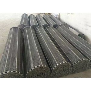 China Durable 304 Chain Mesh Conveyor Belt Easy To Clean And Install Custom Width on sale
