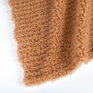100% Polyester Soft Knitted Plush Fleece Shu Velveteen Mirco Sherpa Fabric