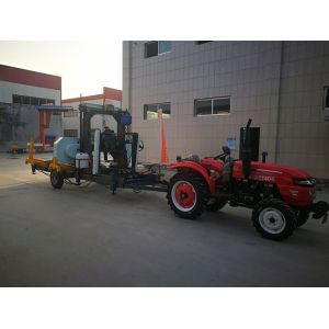 Forestry equipment horizontal wood portable band saw Hydraulic sawmill