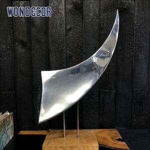 Customizable Silvery Stainless Steel Art Sculptures Innovative Designs