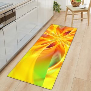 Modern Personalized Kitchen Floor Mats Long Strip Kitchen Carpet Runner