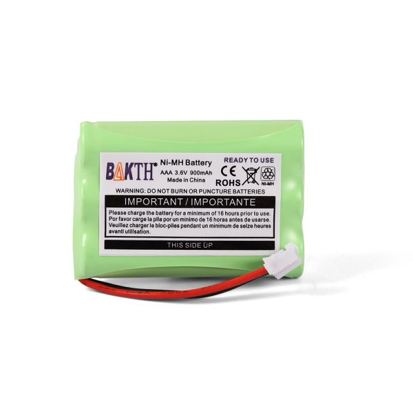 BAKTH 900mAh 3.6V Nickel Metal Hydride Battery Pack Square Hole Plug Battery For Motorola