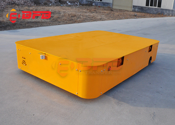 Buy Steerable Tractor Trailer 16T Trackless Transfer Cart Wireless at wholesale prices