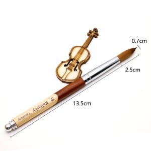 Classical Design Kolinsky Acrylic Nail Brush Art With 9 Different Sizes