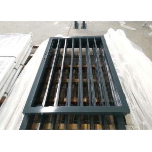 China Dark Green Powder Coated W1.8m Metal Garden Fence Gate on sale