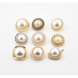2021 high quality pearl plastic button with shank