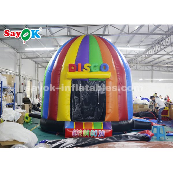 Go Outdoors Air Tent Colorful Inflatable Disco Tent Bounce House With Air Blower For Amusement Park