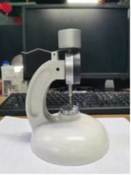 Deep 45mm Leather Testing Equipment , Stable Digital Thickness Meter