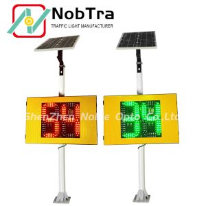 CE Certified Solar Radar Traffic Signal IP54 Weatherproof Beacon System