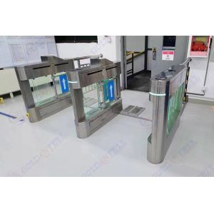 Security Turnstile Gate with 1400x120x1000mm Dimension 55-130CM Lane Width and