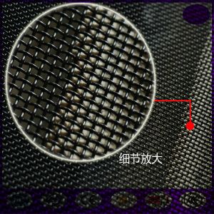 Black stainless steel security mesh screen