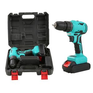 Home Household Cordless Drill Tool Kit Set With 36V Li Ion Battery Charger