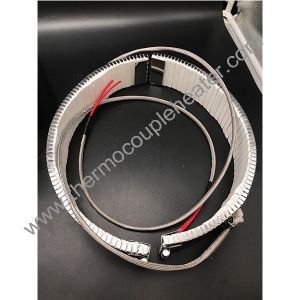 Stainless Steel Extruder Screw Barrel Ceramic Half Round Heater With Terminals In 2 Halves