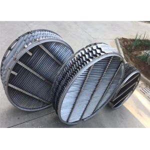 ISO9001 Vane Pack Mist Eliminator Custom Plate Shape And Spacer Hooks