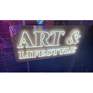 China Custom Life&art style neon sign men cave  exhibition wall lighting deco on sale