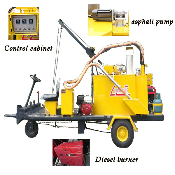 Buy 500L Capacity Asphalt Crack Repair Machine Hydraulic Mixing at wholesale prices