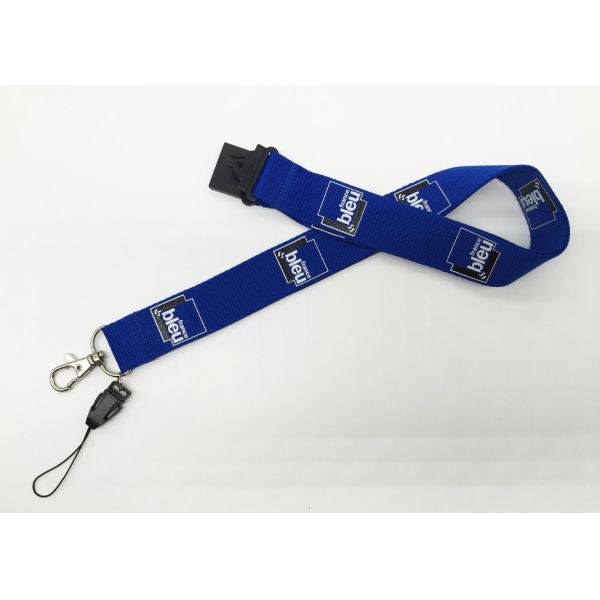 Fashionable Red Silk Screen Lanyards Heat Transfer Lanyard With Yellow Stars