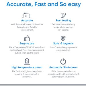 Zoneyee Customizable LOGO infared thermometer adjustable thermometer no touch