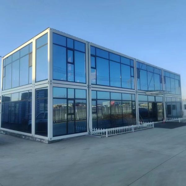 Detachable Container Small 2 Floor Prefab Office Structure Steel Frame for Luxury Office