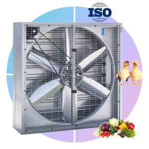 Big Blade Wall Mounted 1380mm Poultry Small Shutter Hammer Fan for Greenhouse