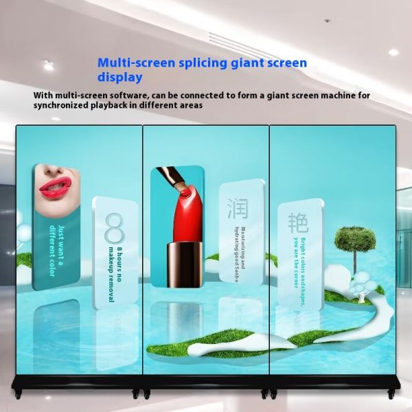 98Inch Vertical Full-Screen 4K HD LCD Splicing Advertising Machine Ultra-Narrow Bezel Large-Screen Poster