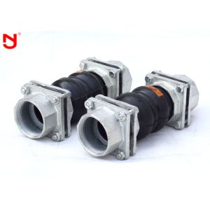 Flexible Threaded Expansion Joint , Double Bellows Expansion Joint Gas Pipe