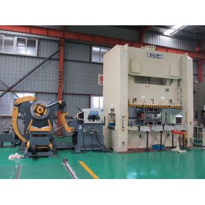 Stainless Steel Trash Can Stamping Shearing Machine / Leveling Feeder