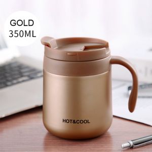 350ml Custom Mugs With Logo, Promotional Insulated Coffee Or Tea Mugs With Lid